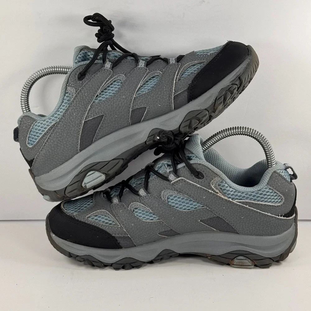 Merrell Alverstone Waterproof Hiking Shoes Grey Blue MK165706 Size 5.5 M